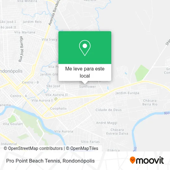 Pro Point Beach Tennis mapa