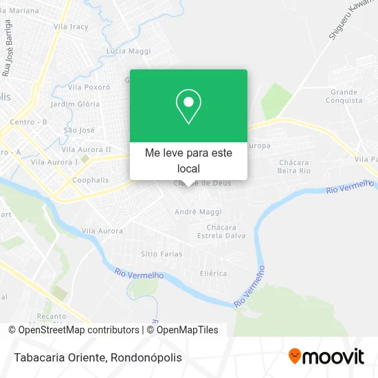 Tabacaria Oriente mapa