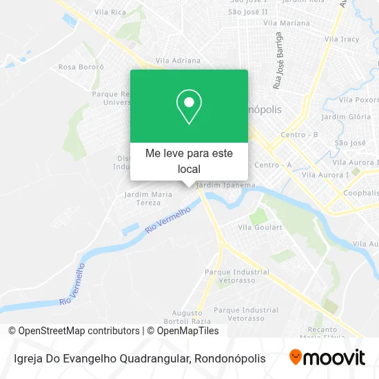 Igreja Do Evangelho Quadrangular mapa