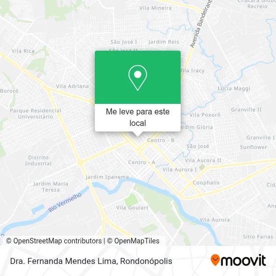 Dra. Fernanda Mendes Lima mapa