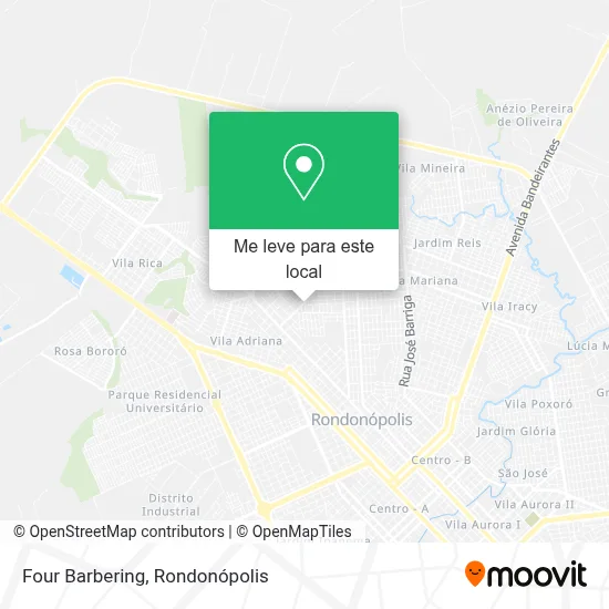 Four Barbering mapa
