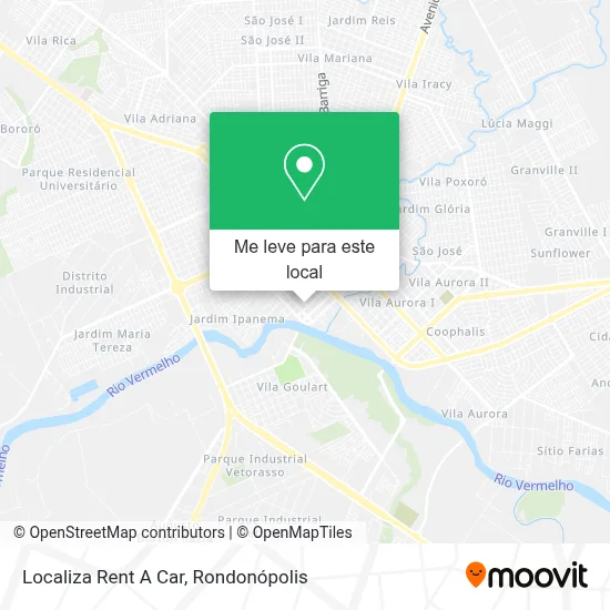 Localiza Rent A Car mapa