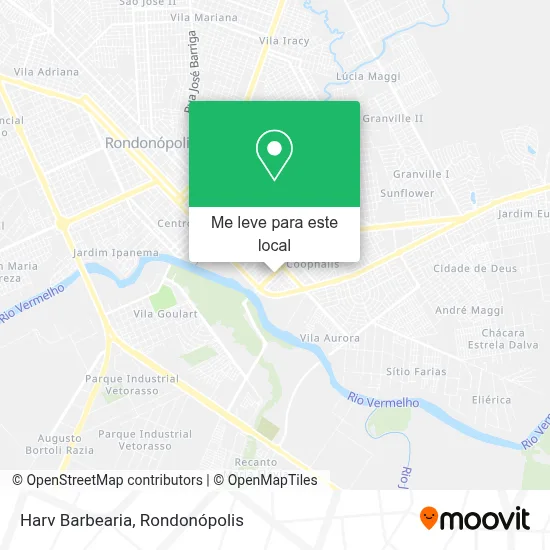 Harv Barbearia mapa