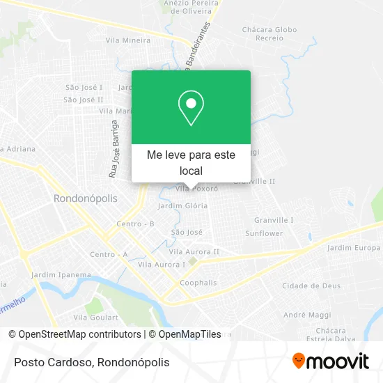 Posto Cardoso mapa