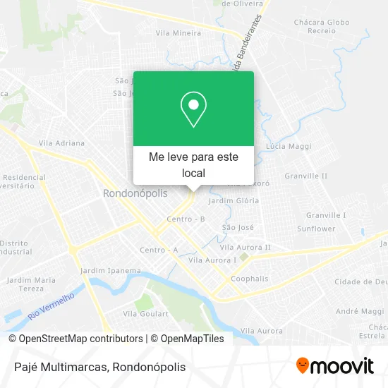 Pajé Multimarcas mapa