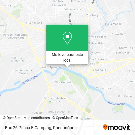 Box 26 Pesca E Camping mapa