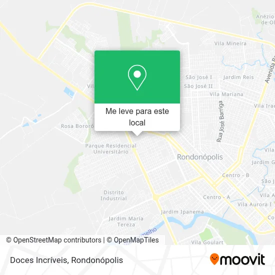 Doces Incríveis mapa