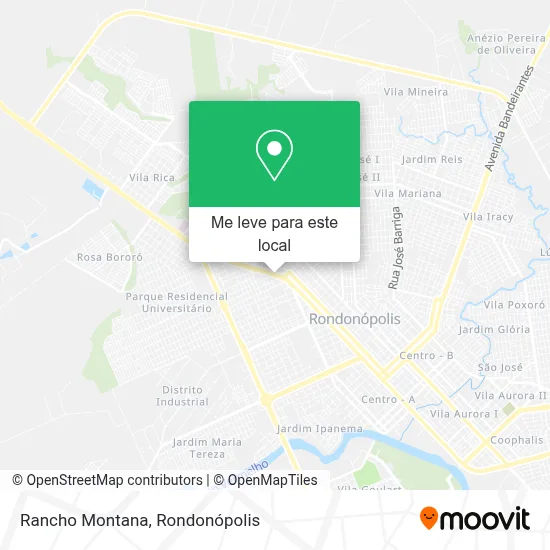 Rancho Montana mapa