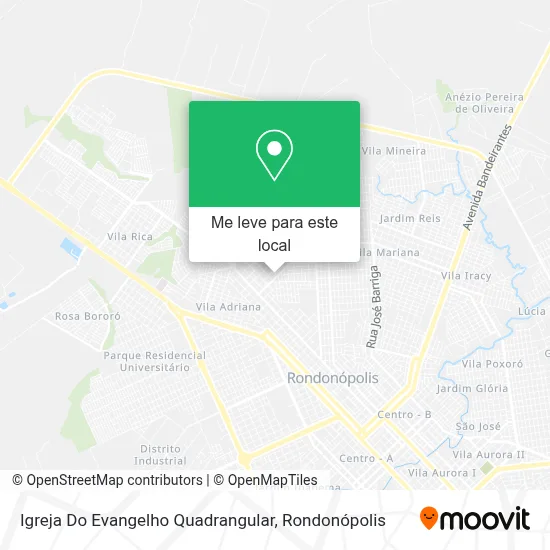 Igreja Do Evangelho Quadrangular mapa