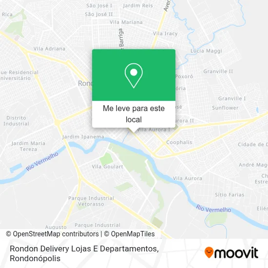 Rondon Delivery Lojas E Departamentos mapa