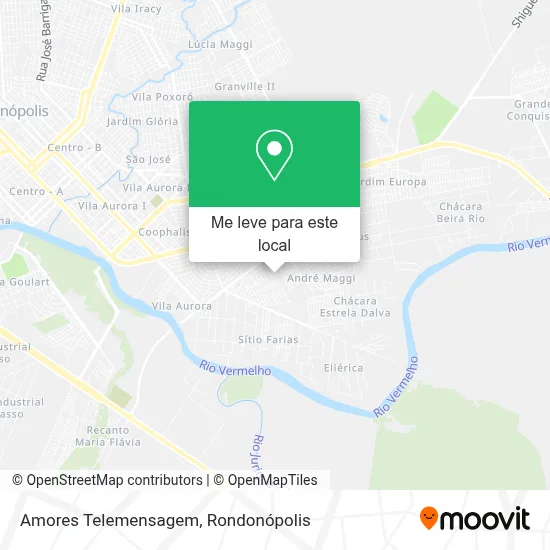 Amores Telemensagem mapa