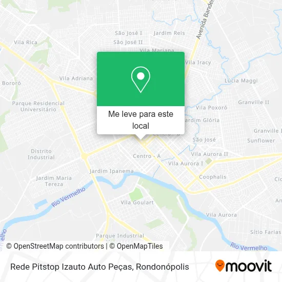 Rede Pitstop Izauto Auto Peças mapa