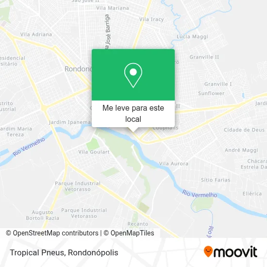 Tropical Pneus mapa