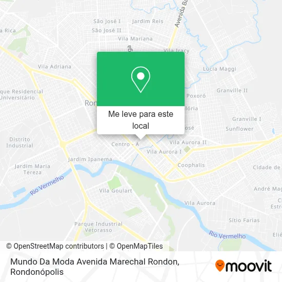 Mundo Da Moda Avenida Marechal Rondon mapa