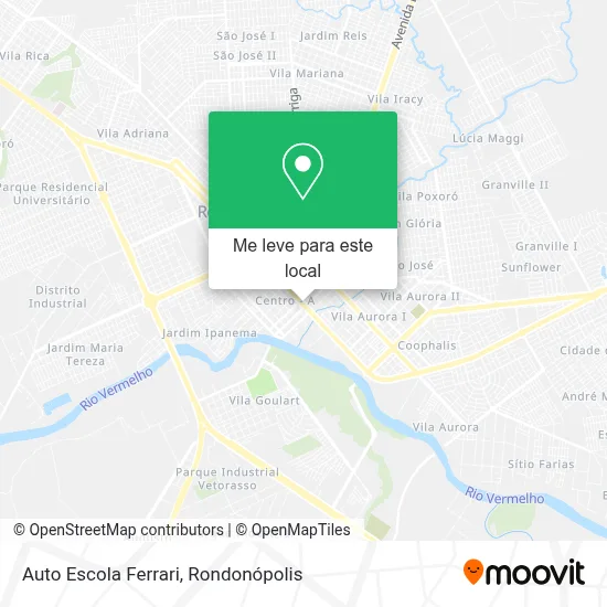 Auto Escola Ferrari mapa