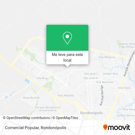 Comercial Popular mapa