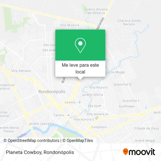 Planeta Cowboy mapa