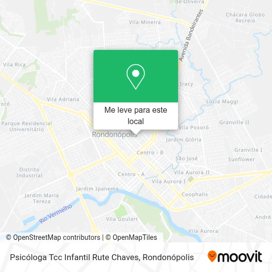 Psicóloga Tcc Infantil Rute Chaves mapa