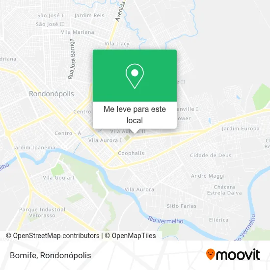 Bomife mapa