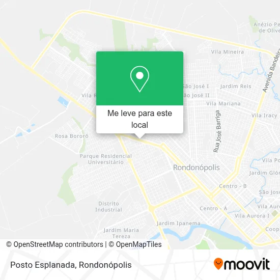Posto Esplanada mapa