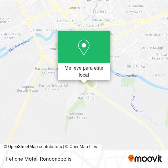 Fetiche Motel mapa