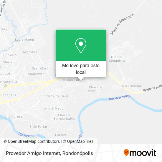 Provedor Amigo Internet mapa
