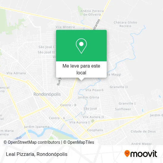 Leal Pizzaria mapa