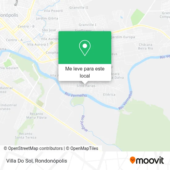 Villa Do Sol mapa