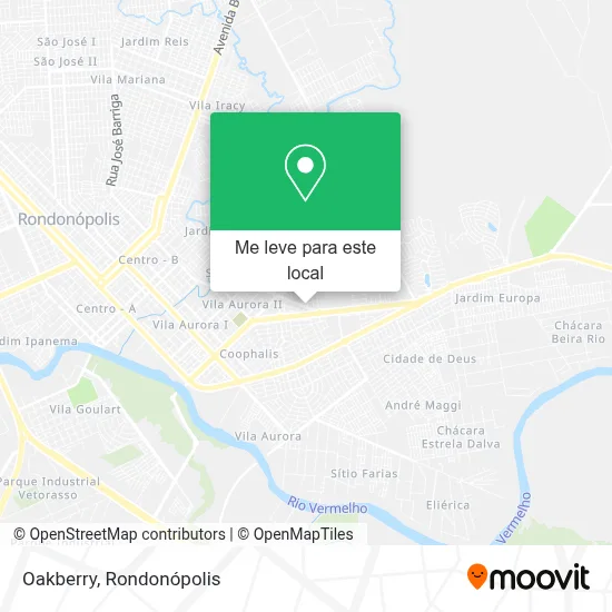 Oakberry mapa