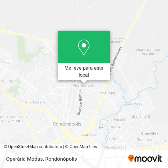 Operária Modas mapa