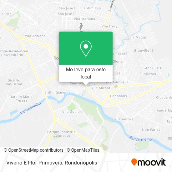 Viveiro E Flor Primavera mapa