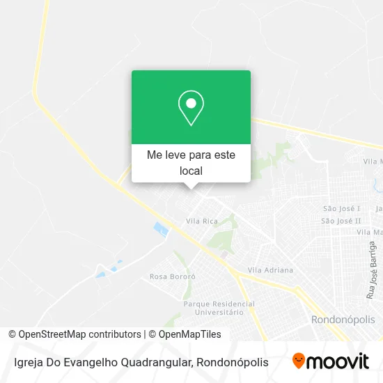 Igreja Do Evangelho Quadrangular mapa
