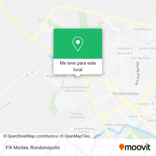 P.R Modas mapa