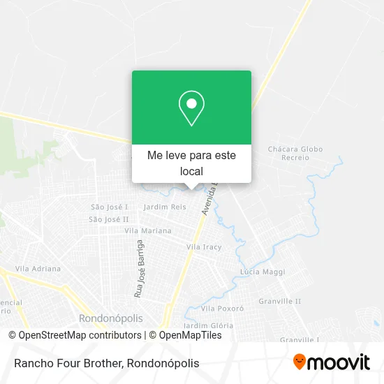 Rancho Four Brother mapa