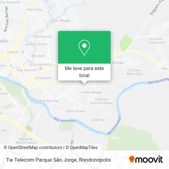 Tw Telecom Parque São Jorge mapa
