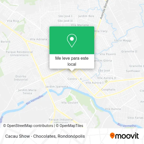 Cacau Show - Chocolates mapa