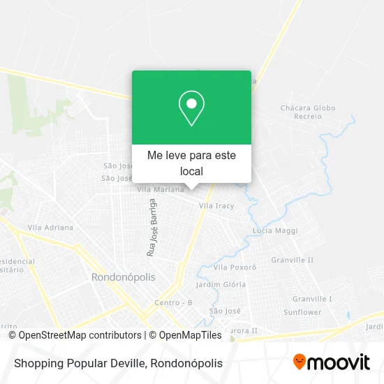 Shopping Popular Deville mapa