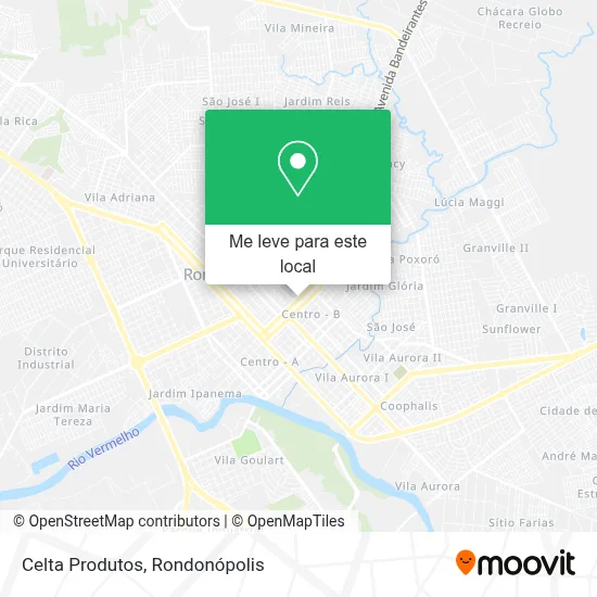 Celta Produtos mapa