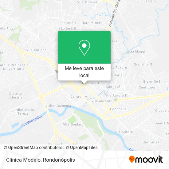 Clínica Modelo mapa