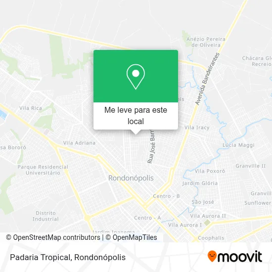 Padaria Tropical mapa