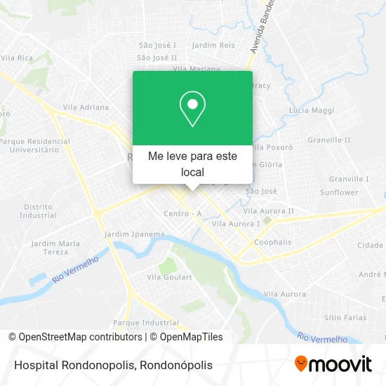 Hospital Rondonopolis mapa