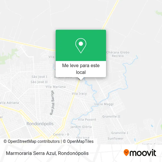 Marmoraria Serra Azul mapa