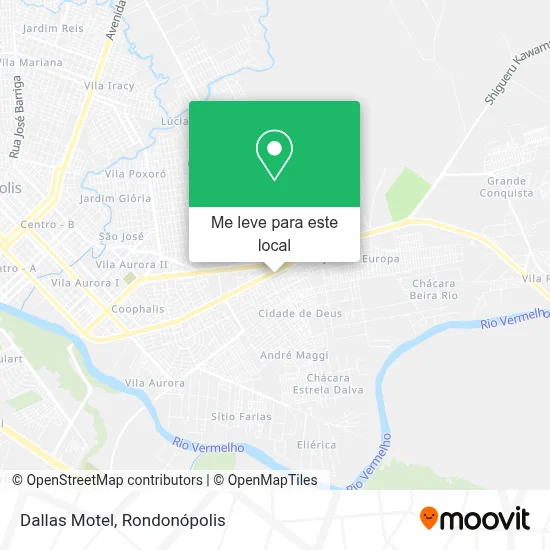 Dallas Motel mapa