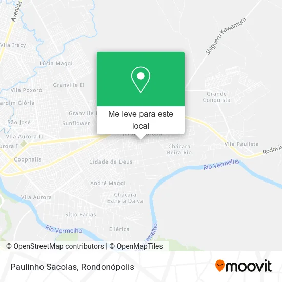 Paulinho Sacolas mapa