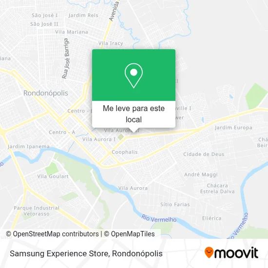 Samsung Experience Store mapa