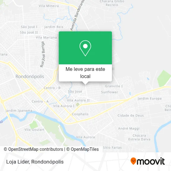 Loja Lider mapa