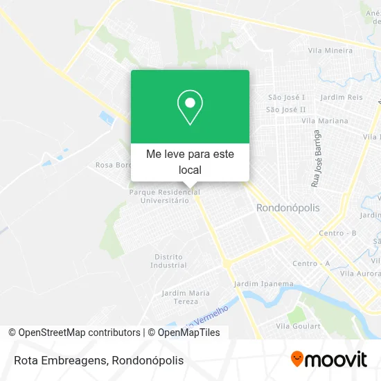 Rota Embreagens mapa