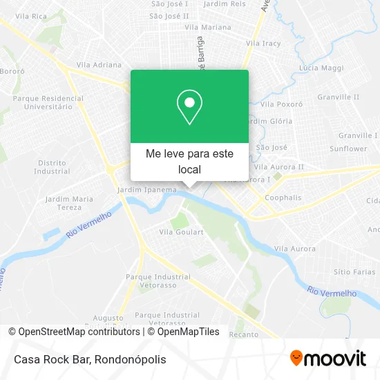 Casa Rock Bar mapa