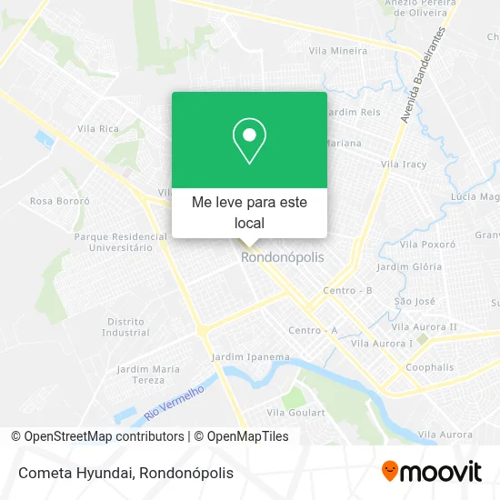 Cometa Hyundai mapa