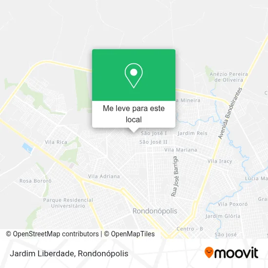Jardim Liberdade mapa